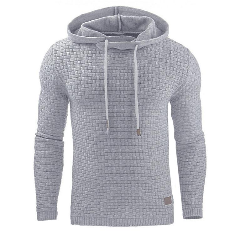 Pánská zimní mikina s kapucí v střihu slim fit