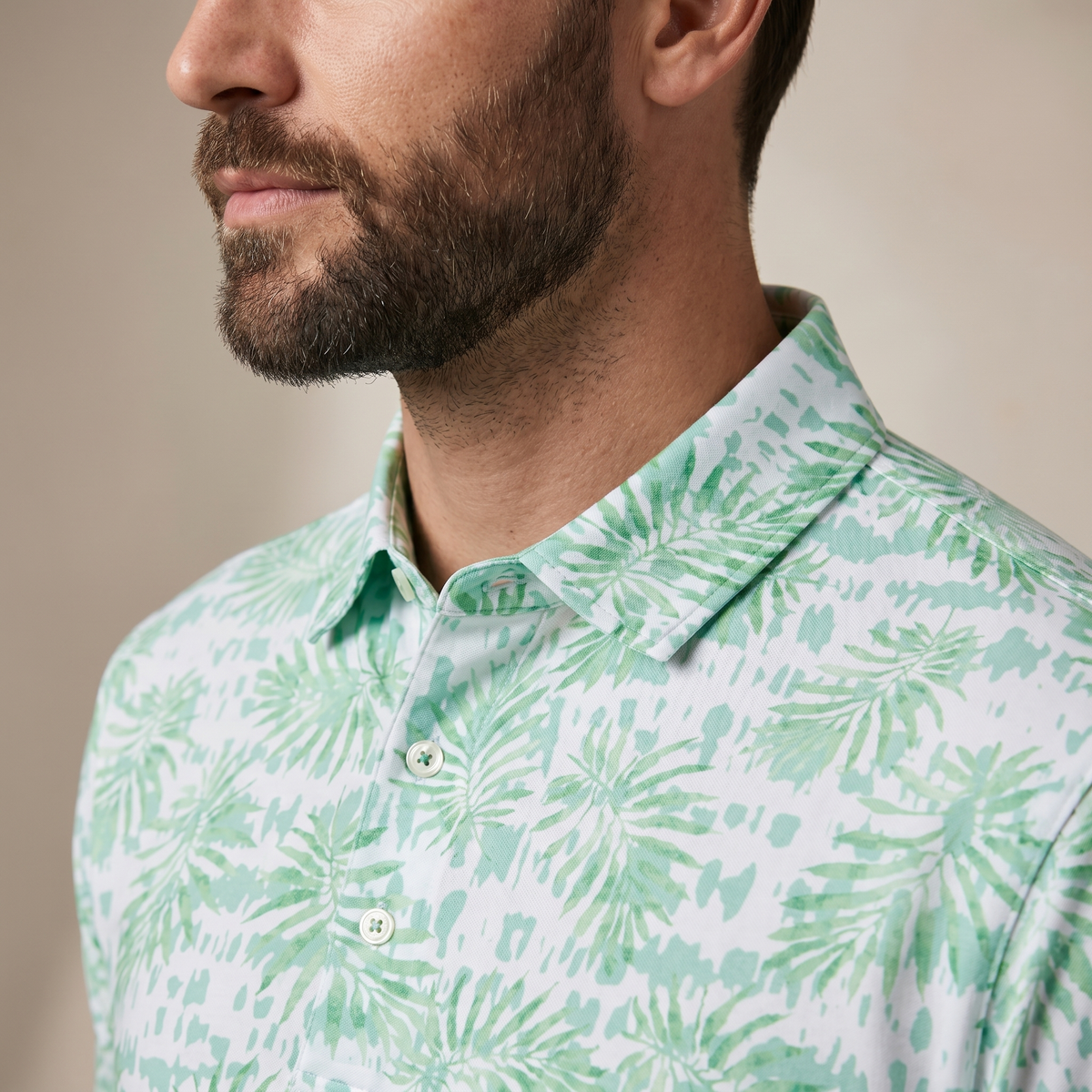 Pánské golfové polo tričko | Odvádějící vlhkost UPF 50+ | Polyester a spandex
