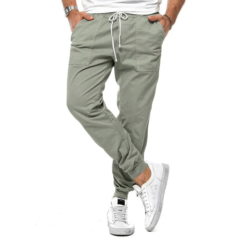 Pánské kalhoty jogger střihu slim fit