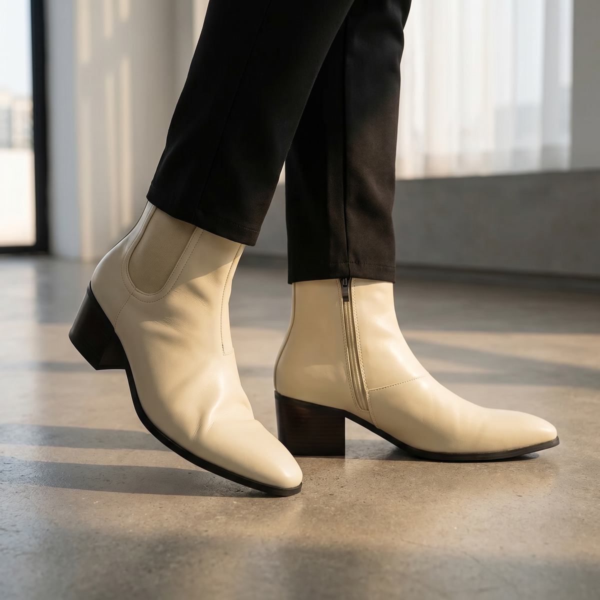 Pánské kotníkové boty Chelsea s bočním zipem | Elegantně ležérní obuv