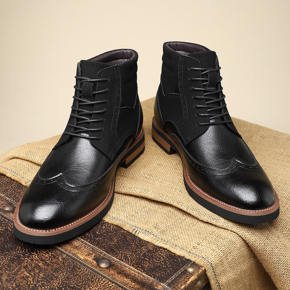 Pánské kožené boty Wingtip