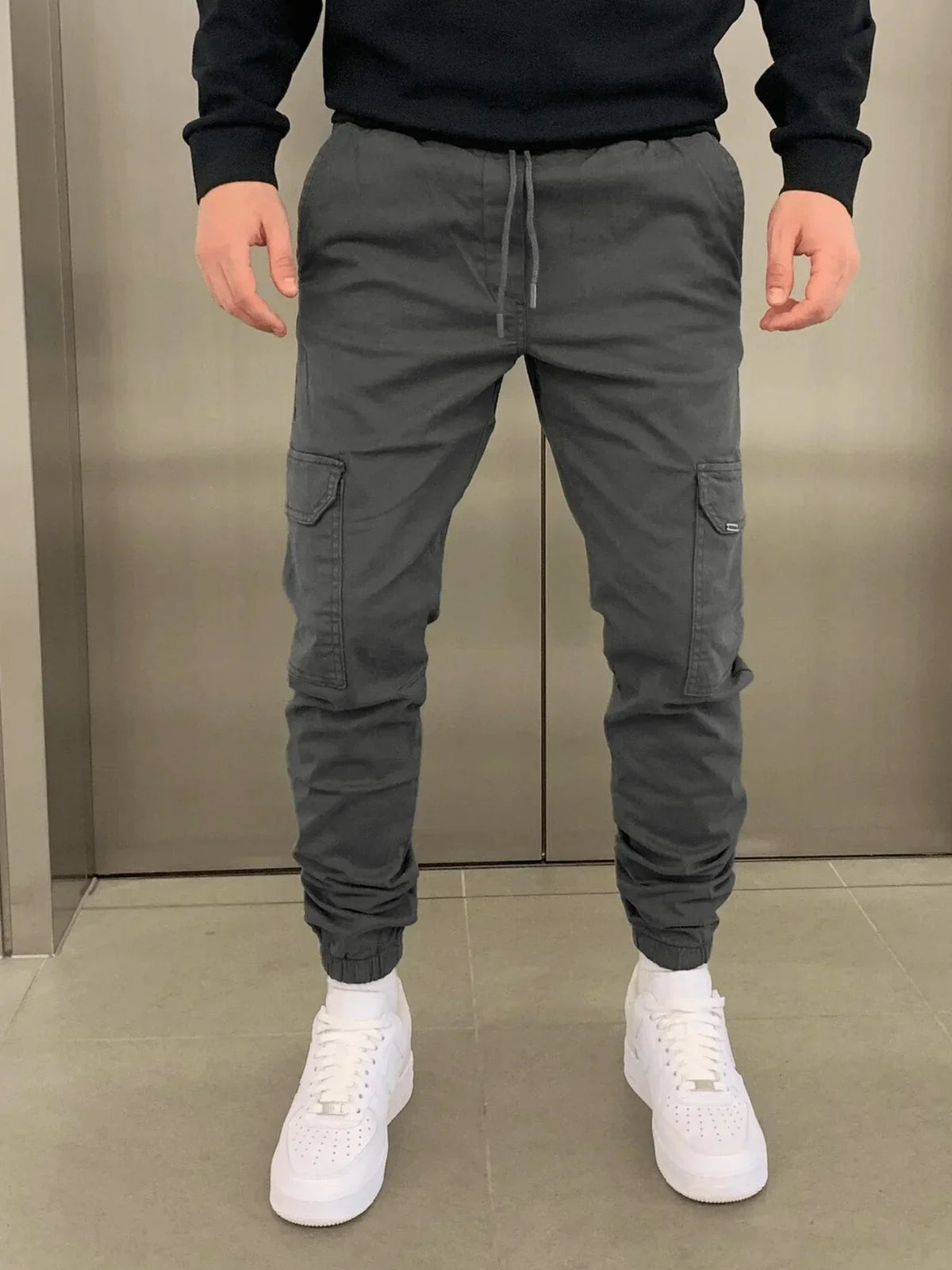 Pánské slim-fit cargo kalhoty