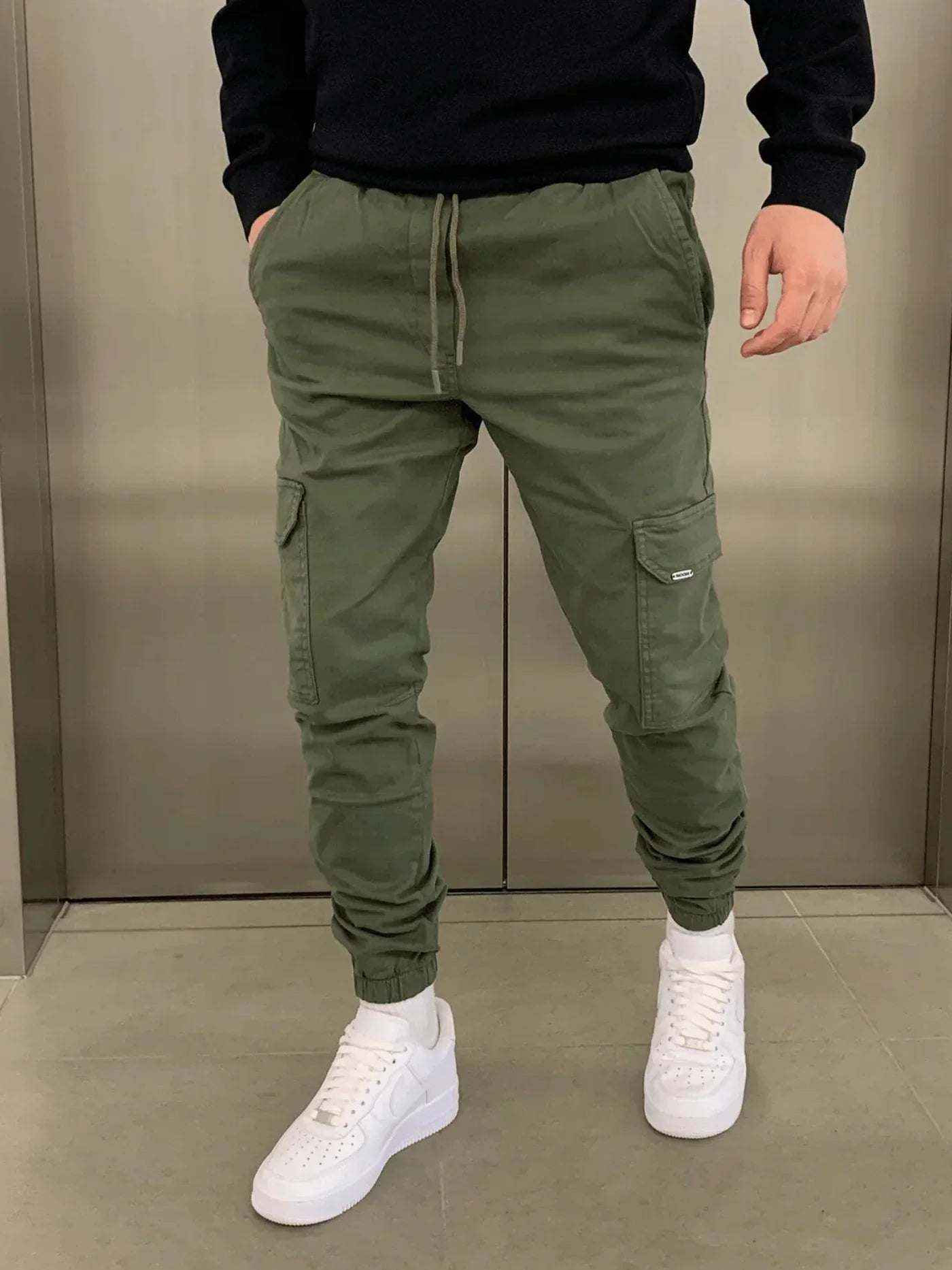 Pánské slim-fit cargo kalhoty