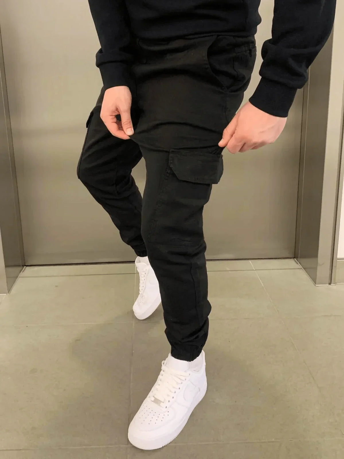 Pánské slim-fit cargo kalhoty