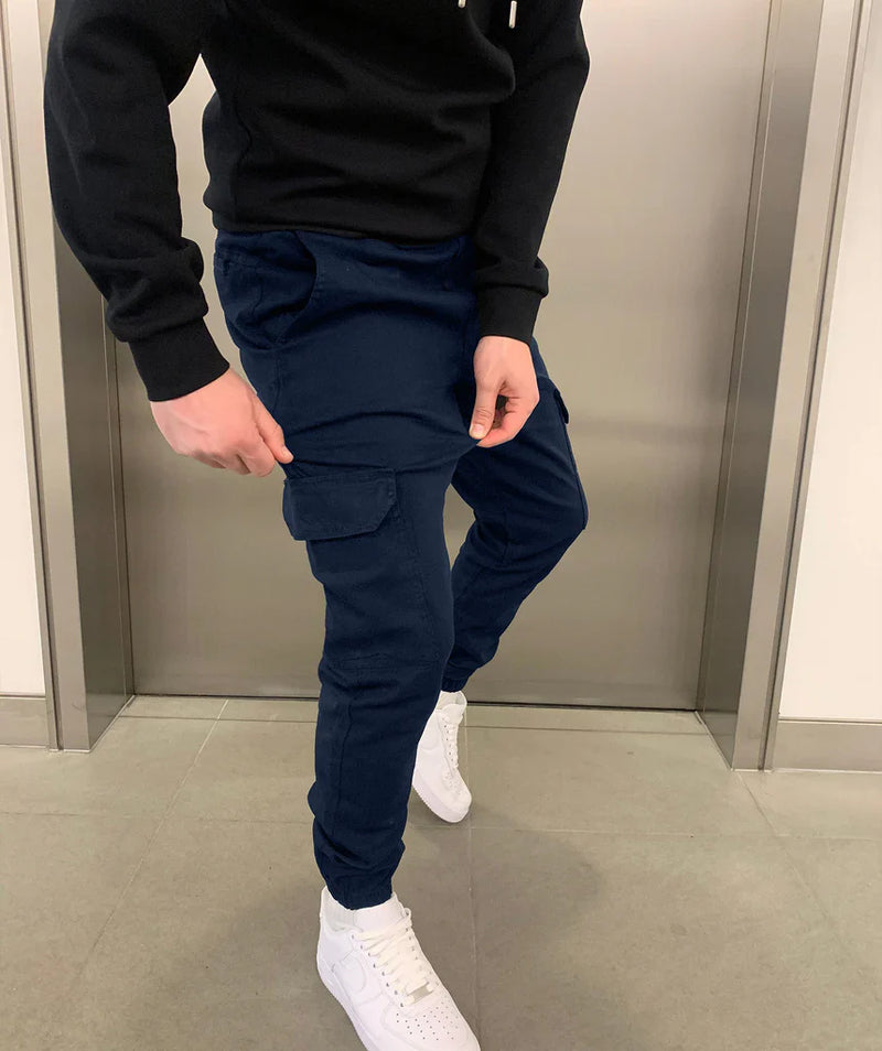 Pánské slim-fit cargo kalhoty