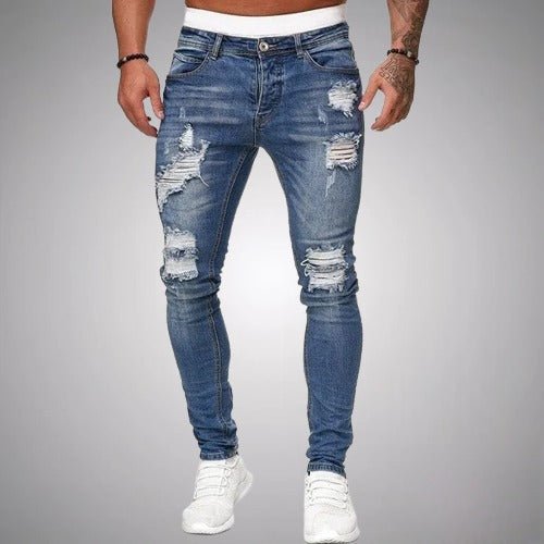 Pánské trhané skinny džíny