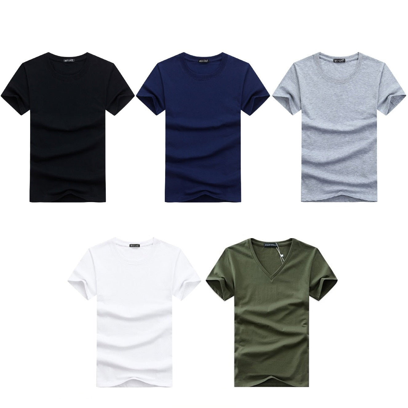 Pánské tričko střihu Slim Fit s výstřihem do V