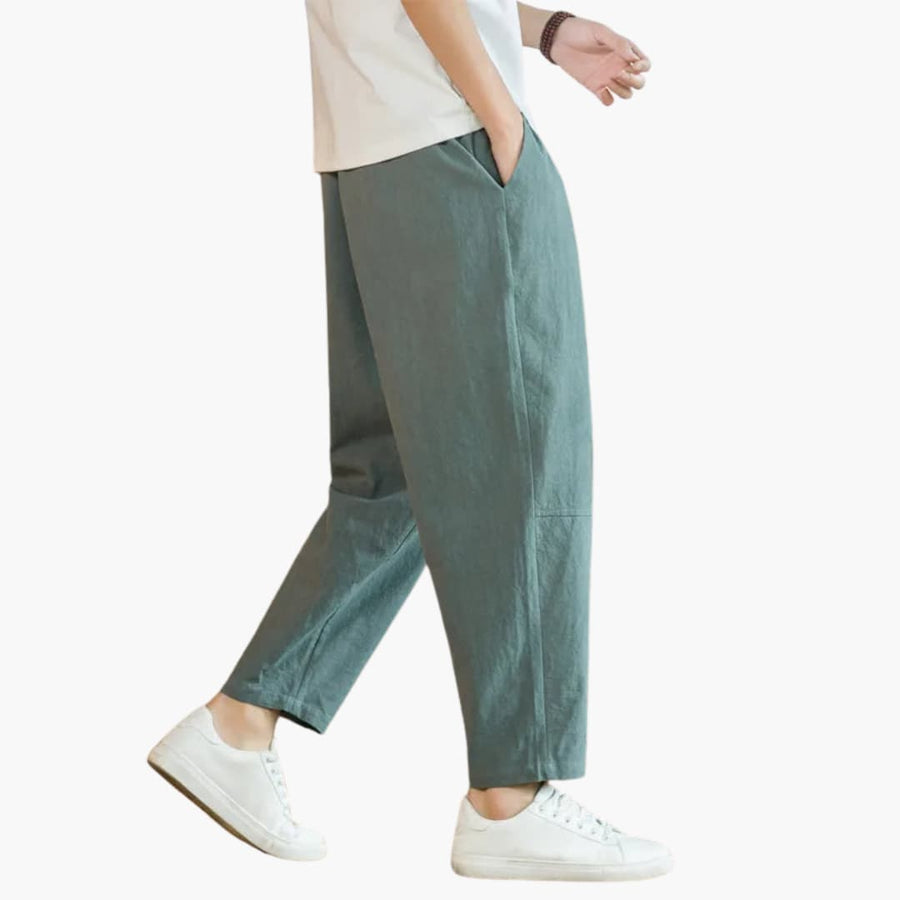 Pánské zkrácené kalhoty ve voľném střihu relaxed fit