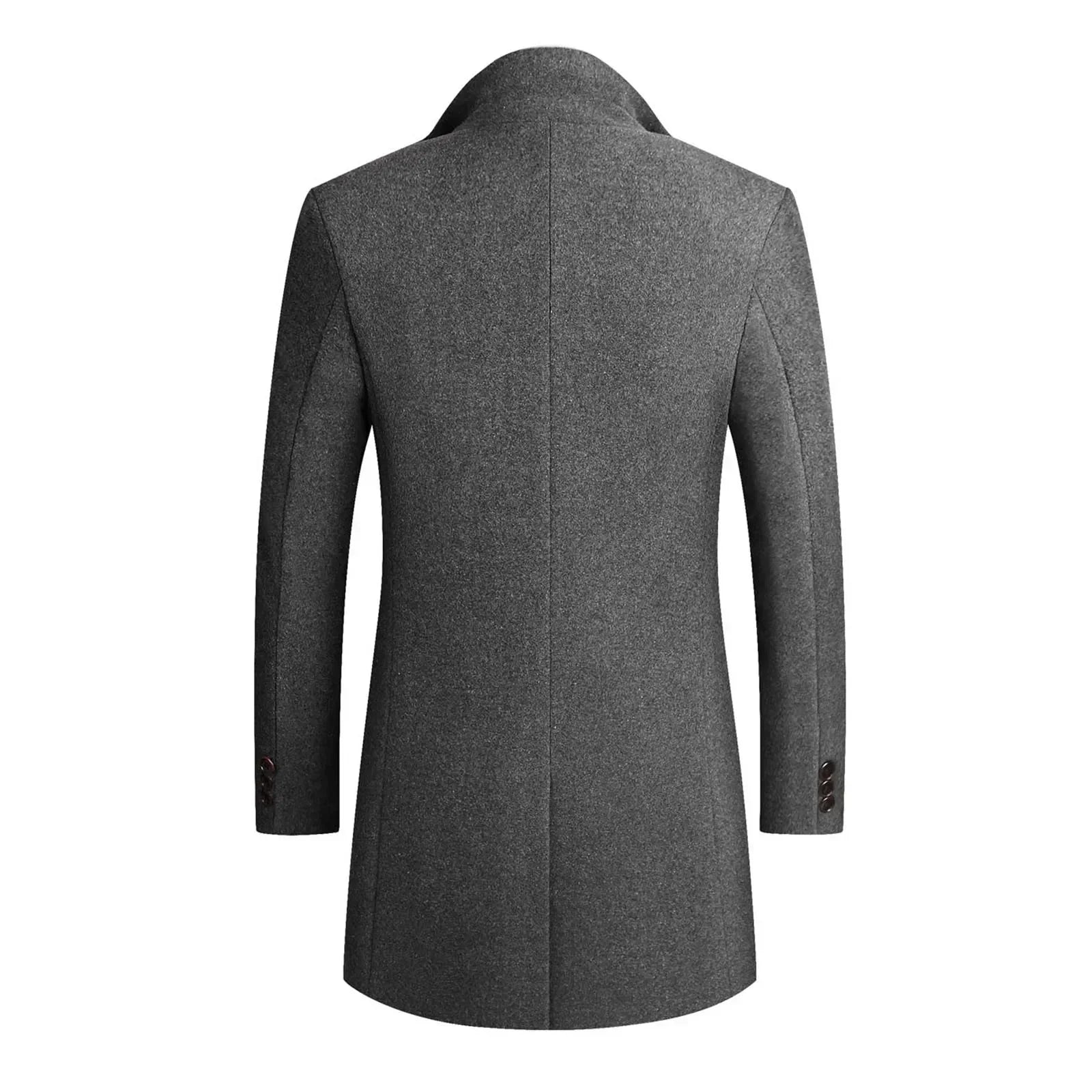Pánský elegantní kabát střihu slim fit