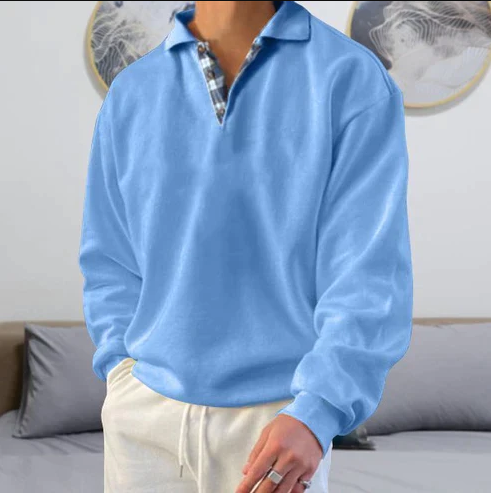 Pánský polo svetr ve volném střihu Relaxed Fit