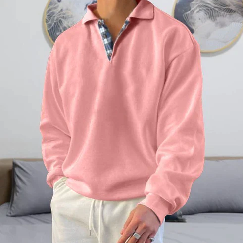 Pánský polo svetr ve volném střihu Relaxed Fit