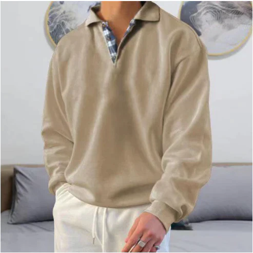 Pánský polo svetr ve volném střihu Relaxed Fit