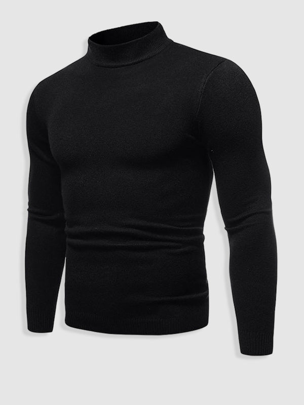 Pánský rolákový svetr slim fit