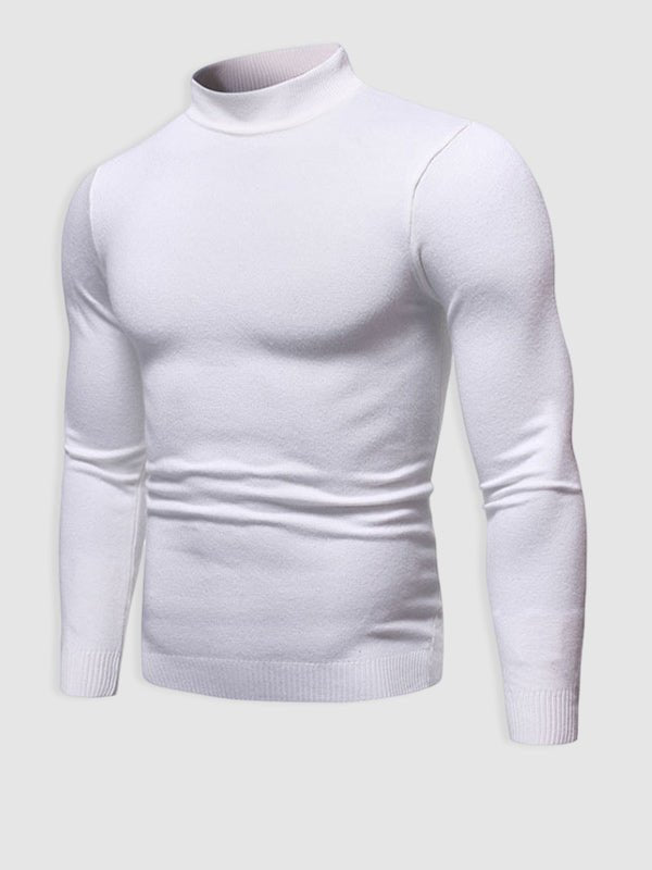 Pánský rolákový svetr slim fit