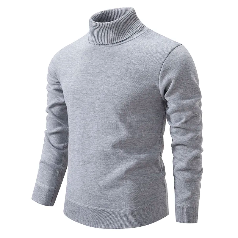 Pánský rolákový svetr slim fit