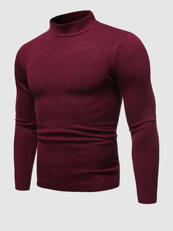 Pánský rolákový svetr slim fit