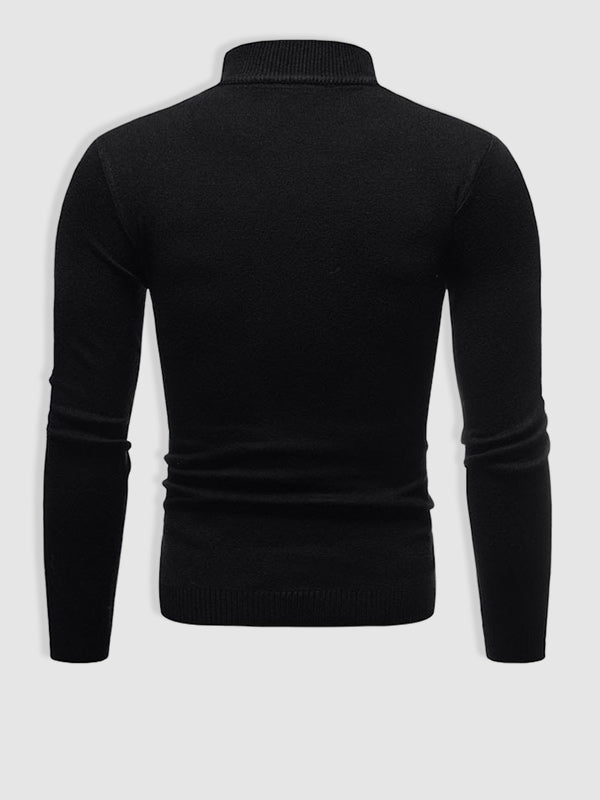 Pánský rolákový svetr slim fit