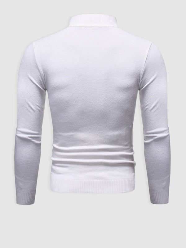 Pánský rolákový svetr slim fit