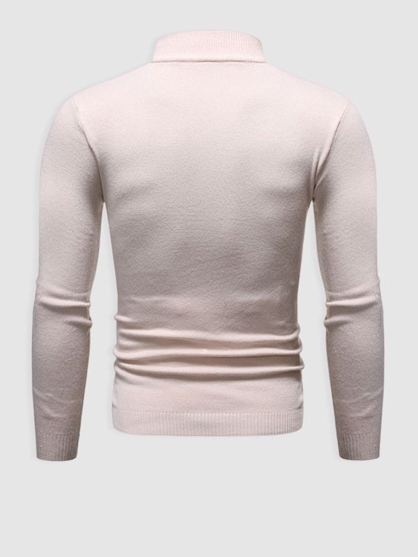 Pánský rolákový svetr slim fit