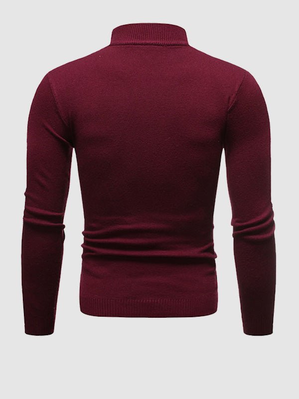 Pánský rolákový svetr slim fit