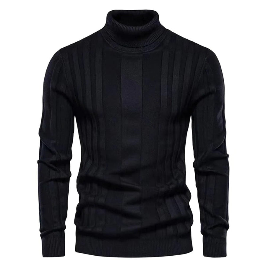 Pánský rolákový svetr střihu slim fit