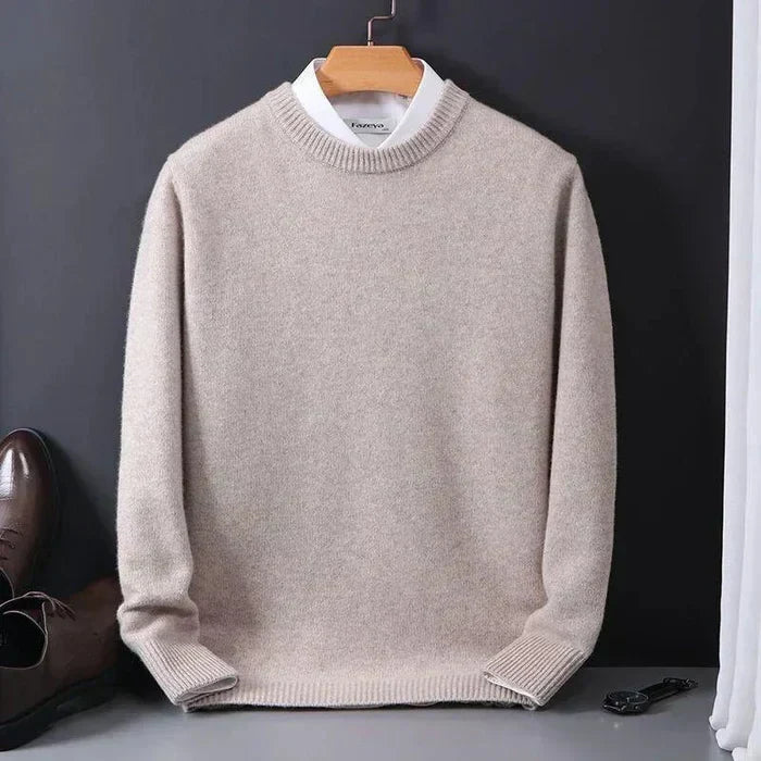 Pánský volný kašmírový svetr