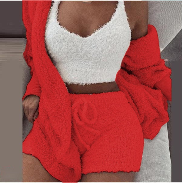 Pohodlný třídílný set | Teplý a stylový pro každou příležitost