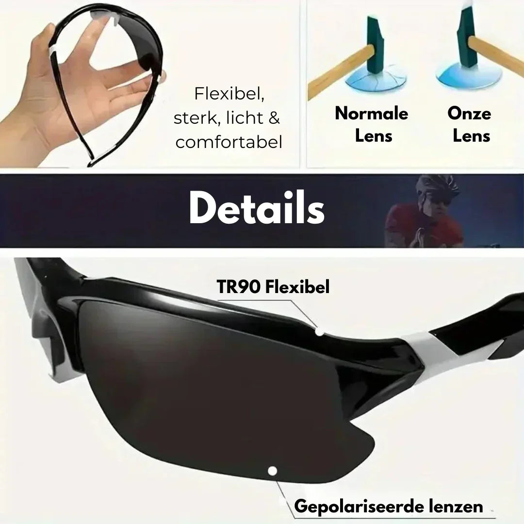 Polarizační sportovní sluneční brýle pro optimální výkon