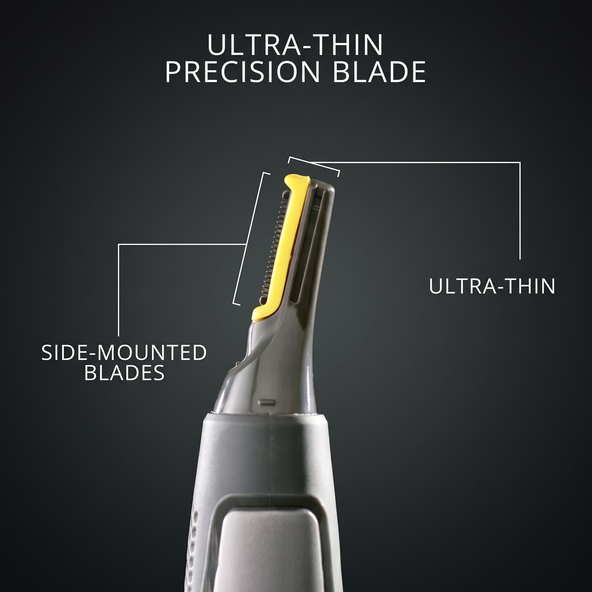 Precizní zastřihovač | Ultra tenký zastřihovač nosních chloupků s mikrooscilačními břity | Ergonomický design pro bezpečné odstraňování chloupků