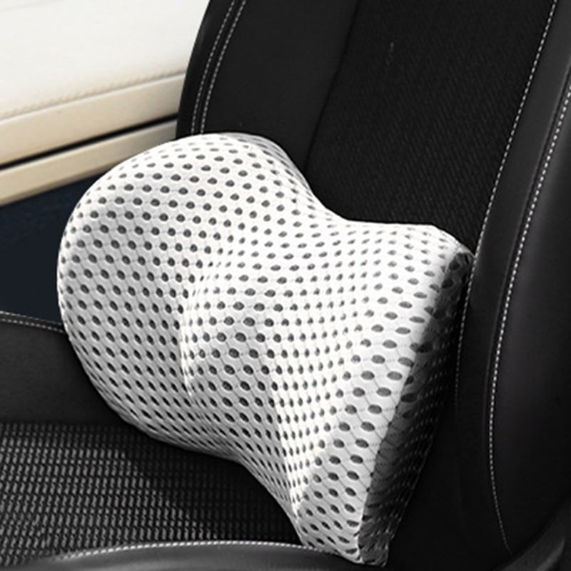 Prémiový bederní opěrný polštář – ergonomická opěrka zad z paměťové pěny do kanceláře, auta a domácnosti