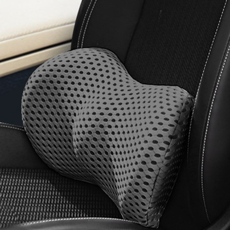 Prémiový bederní opěrný polštář – ergonomická opěrka zad z paměťové pěny do kanceláře, auta a domácnosti