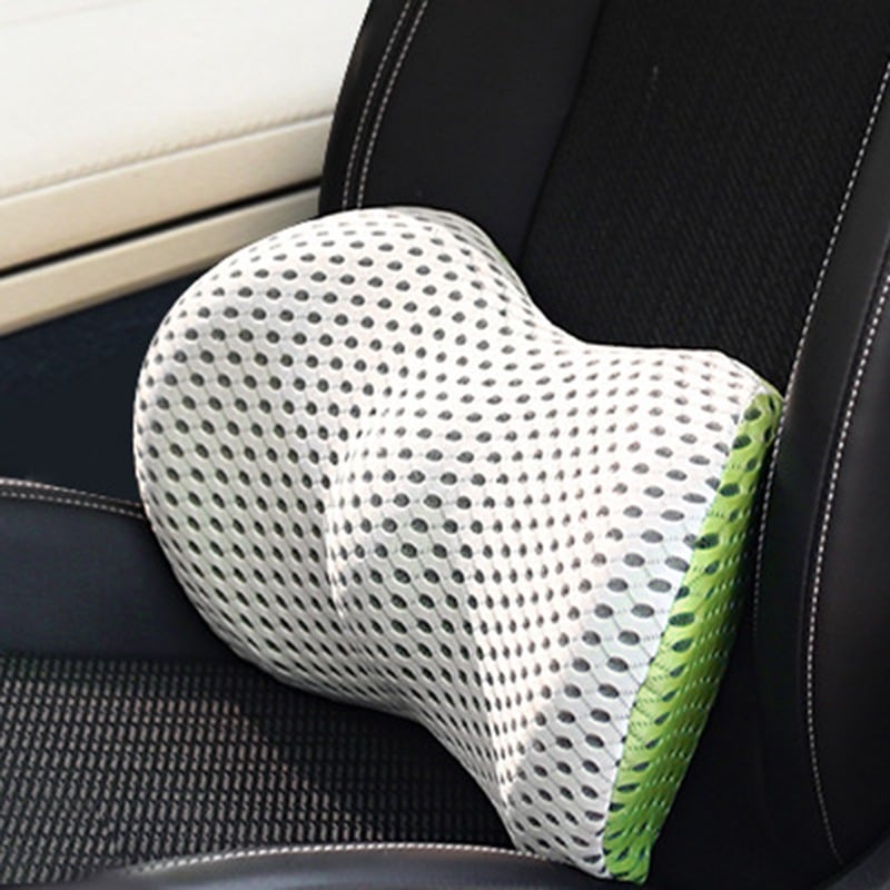 Prémiový bederní opěrný polštář – ergonomická opěrka zad z paměťové pěny do kanceláře, auta a domácnosti