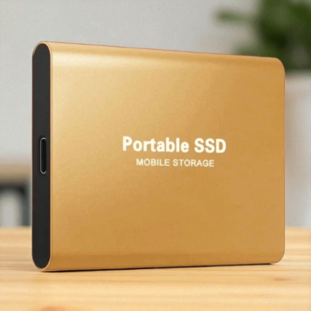 Přenosný externí SSD disk s vysokorychlostním USB-C a vodotěsným provedením