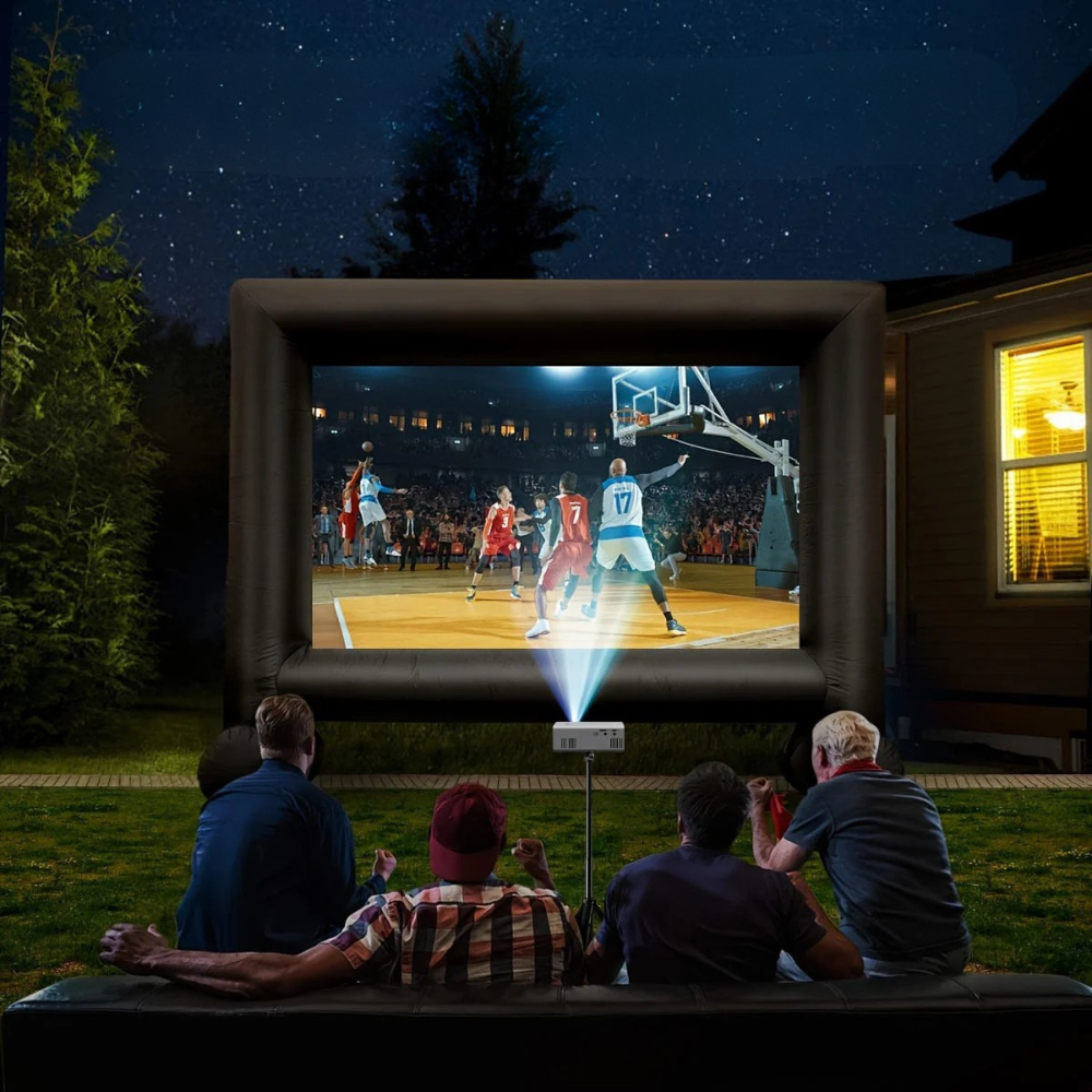 Přenosný HD mini projektor - 3000 lumenů pro domácí i venkovní použití
