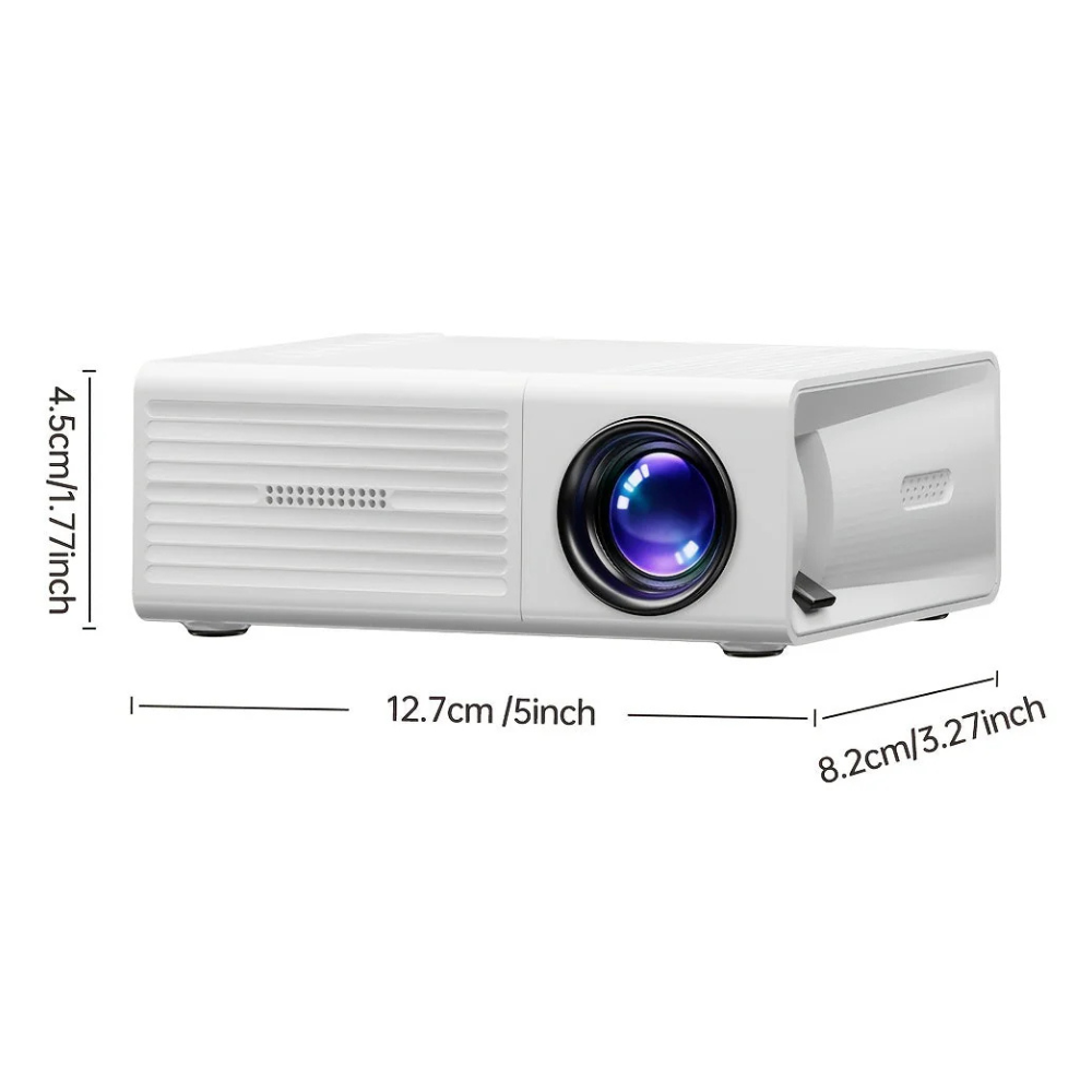 Přenosný HD mini projektor - 3000 lumenů pro domácí i venkovní použití