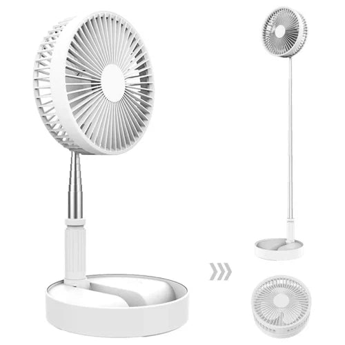 Přenosný nabíjecí skládací stolní ventilátor