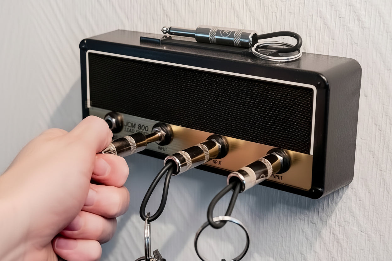 Při každém zavěšení klíčů připomene lásku k hudbě