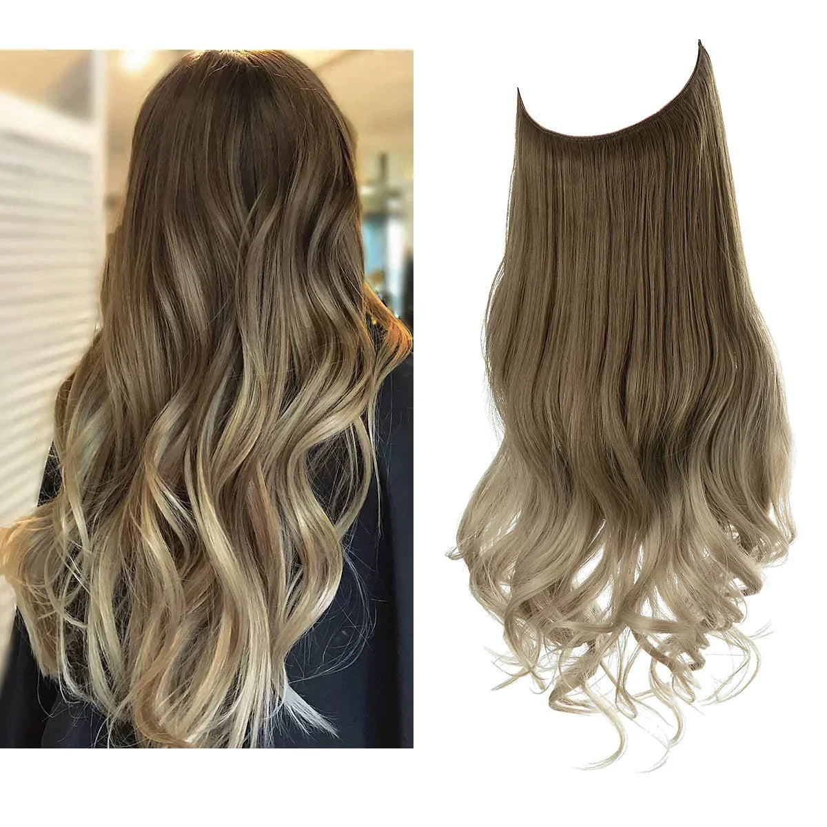 Prodlužování vlasů z pravých vlasů – hnědé a blond příčesy