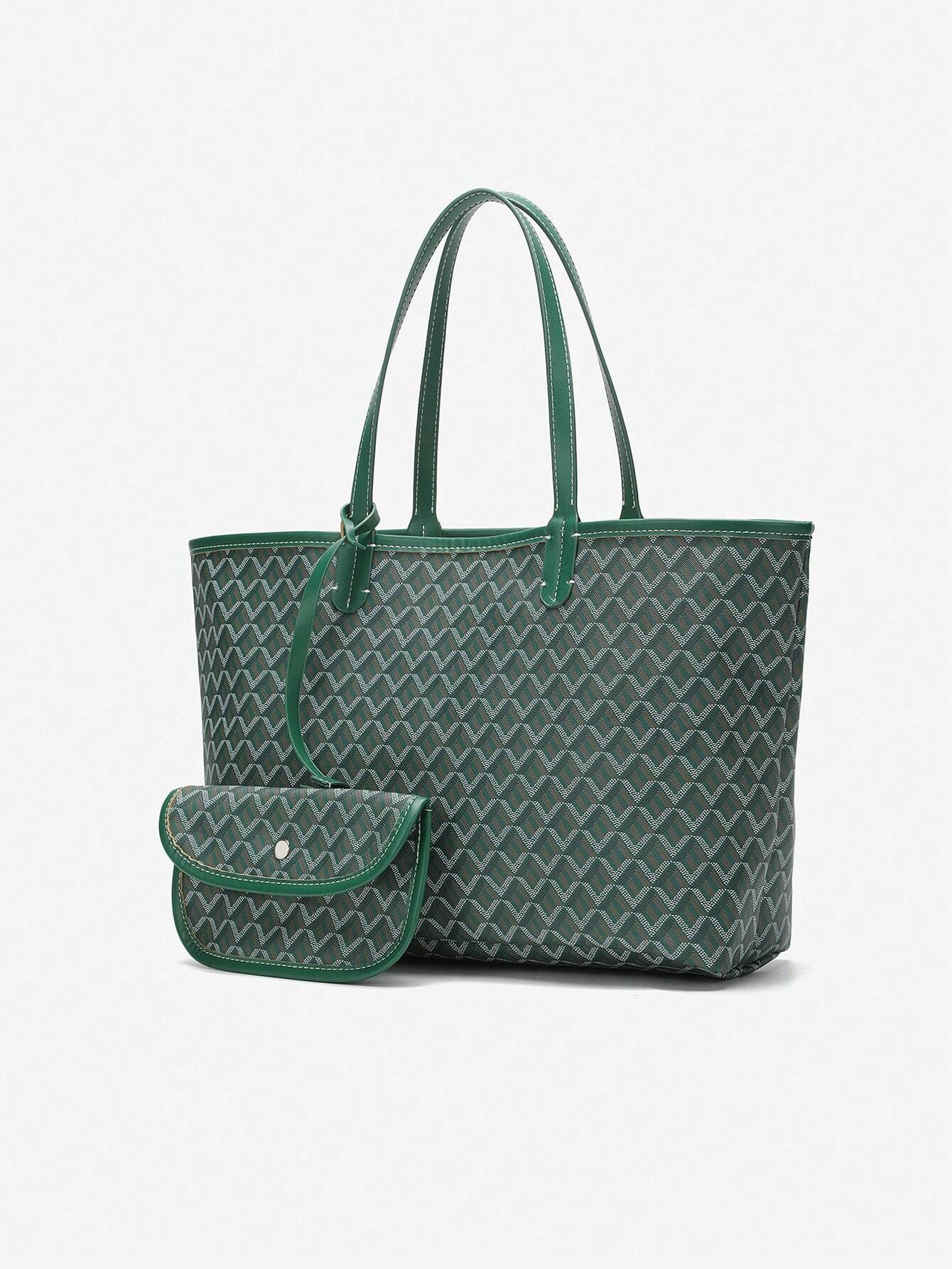 Prostorná taška shopper s grafickým vzorem