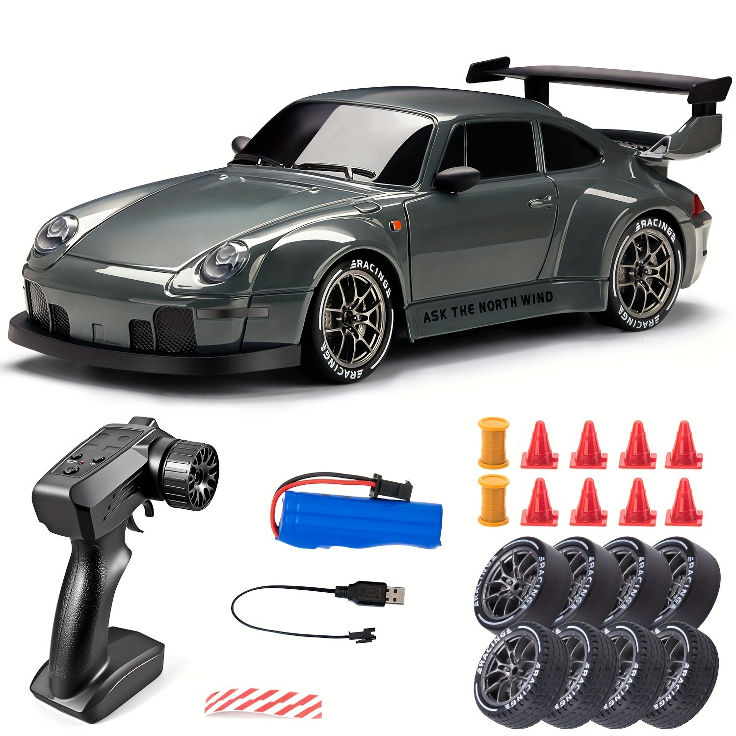 RC auto na dálkové ovládání 2,4 GHz pro drift, dobíjecí