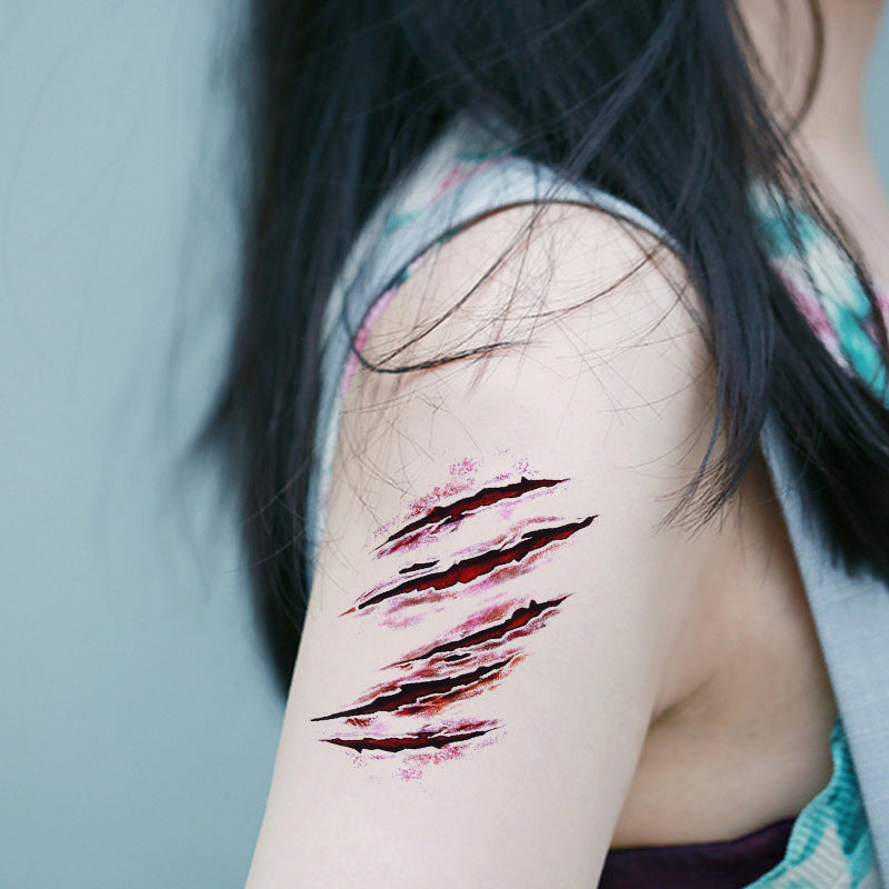 Realistické hororové halloweenské tetování – Doplňte svůj halloweenský make-up