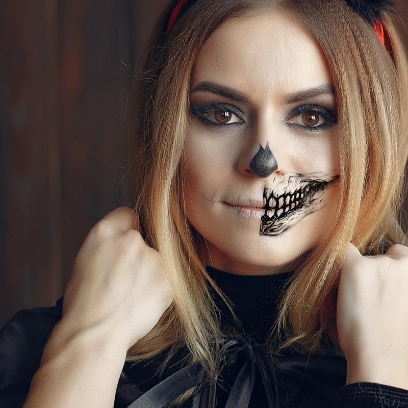 Realistické hororové halloweenské tetování – Doplňte svůj halloweenský make-up