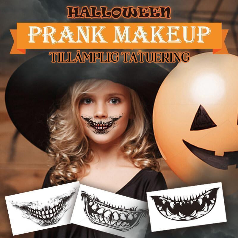 Realistické hororové halloweenské tetování – Doplňte svůj halloweenský make-up