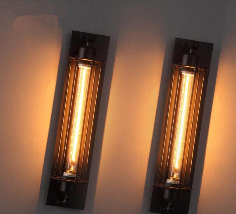 Retro průmyslové nástěnné svítidlo E27 | Klasické nástěnné světlo s moderním LED designem pro domovní dekoraci