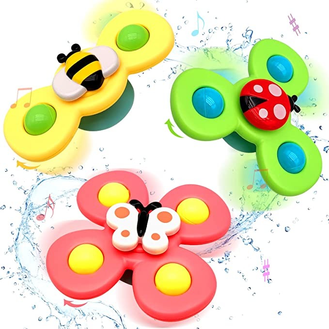Rotační spinner s přísavkou, 3 ks