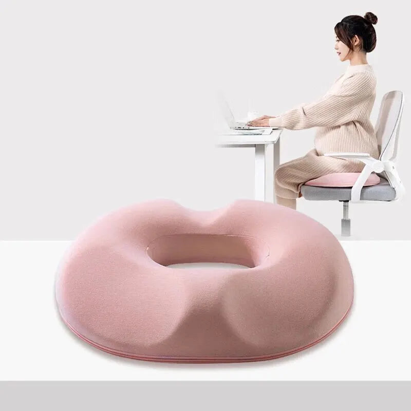 Sedací polštář z paměťové pěny pro úlevu kostrče a páteře, ergonomický a pohodlný