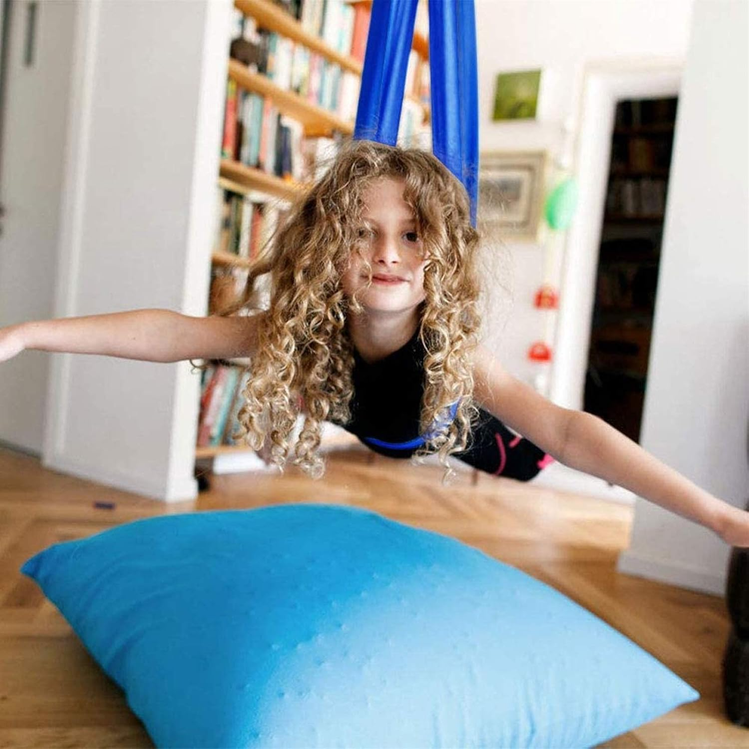 Senzorická terapeutická houpačka pro děti a osoby se speciálními potřebami z elastické látky