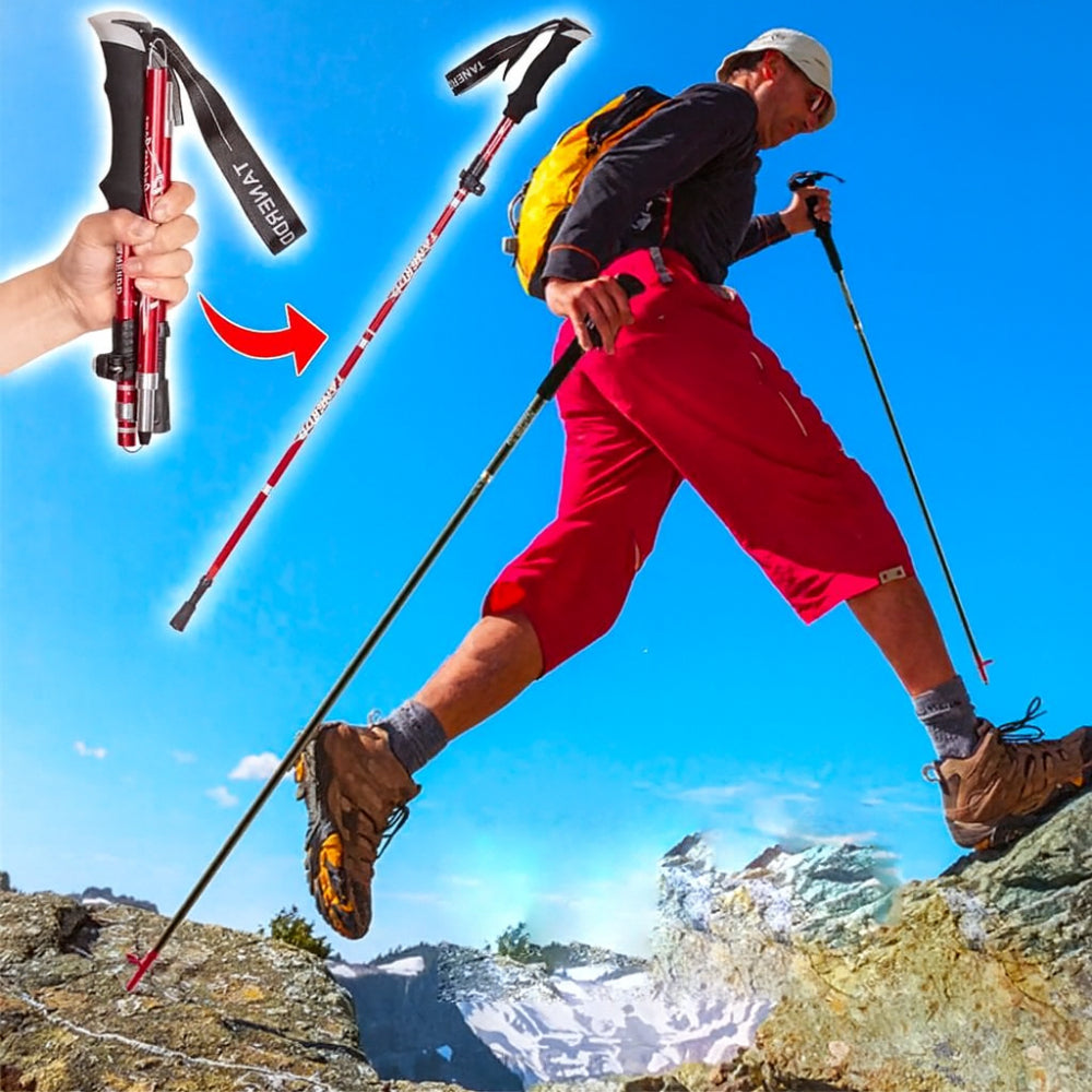 Skládací teleskopické turistické hole pro oporu