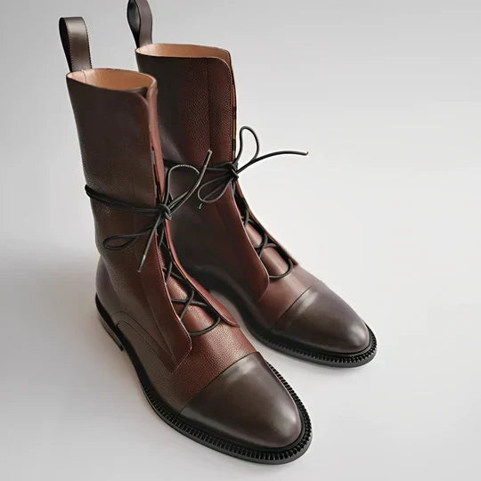 ŠNěrovací kozačky do poloviny lýtek pro stylové pohodlí