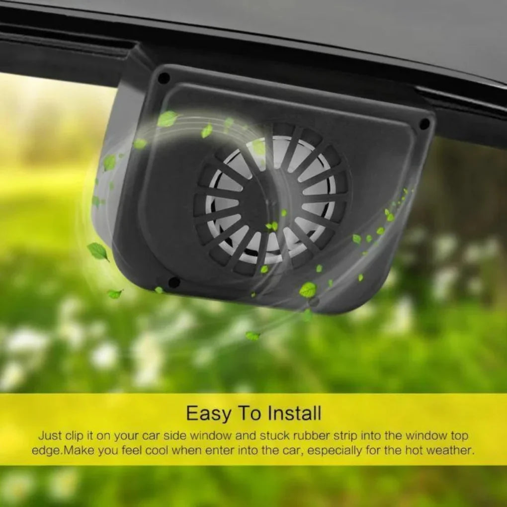 Solární ventilátor do okna automobilu